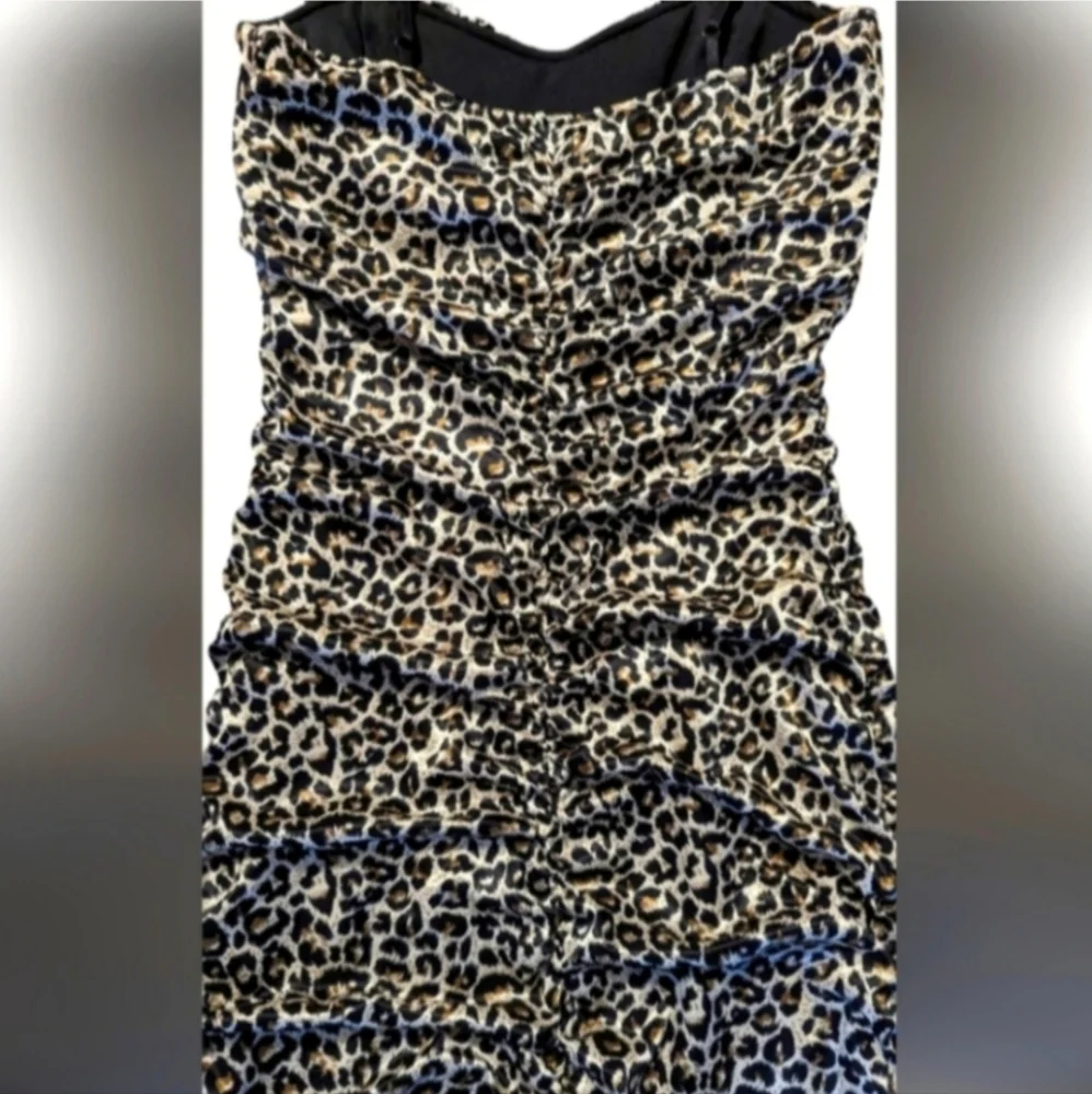 Leopard print spaghetti strap dress - Picture 4 of 6